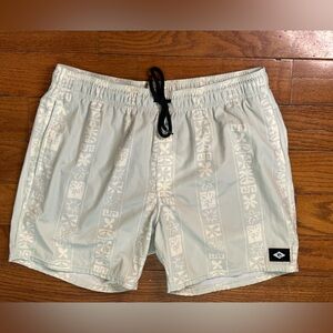 Rip Curl Layday(s) Men’s Light Green Pattern Swim Shorts Size M